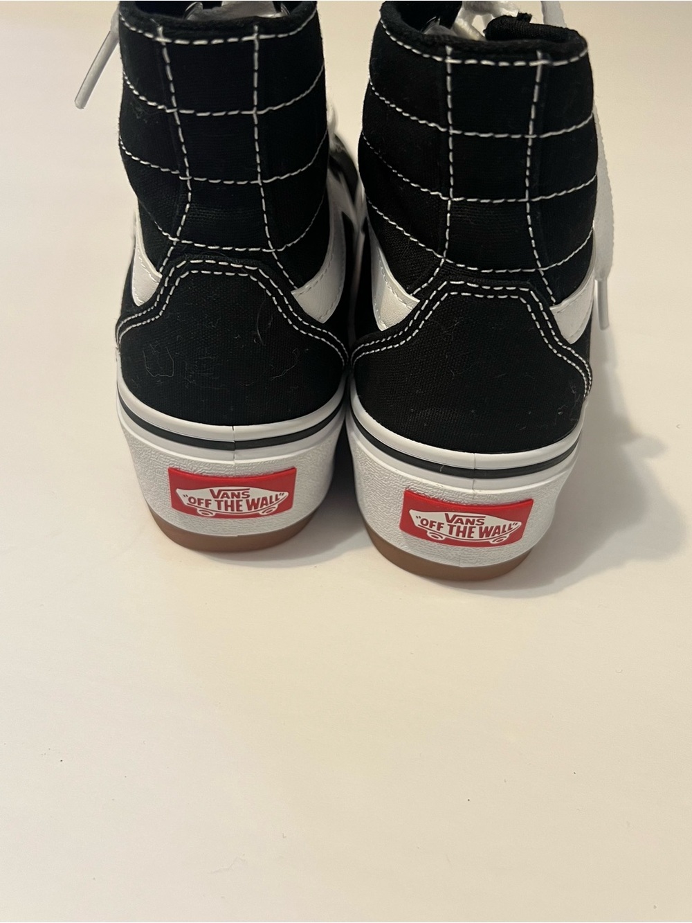 Vans Black and White High-Top Sneakers - Picture 7 of 10